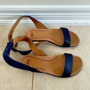 Ugg rap around the ankle sandals